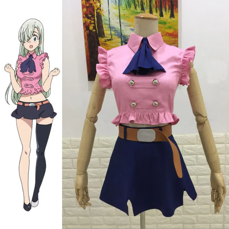 The Seven Deadly Sins Elizabeth Liones Cosplay Costume Japanese Anime Nanatsu No Taizai Uniform Suit Outfit Clothes |