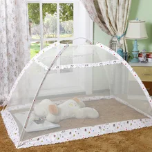 Best Price Travel Portable Baby Crib Netting Polyester Mesh Folding Baby Mosquito Nets Summer Bottomless Baby Infant Sleeping Mosquito Net