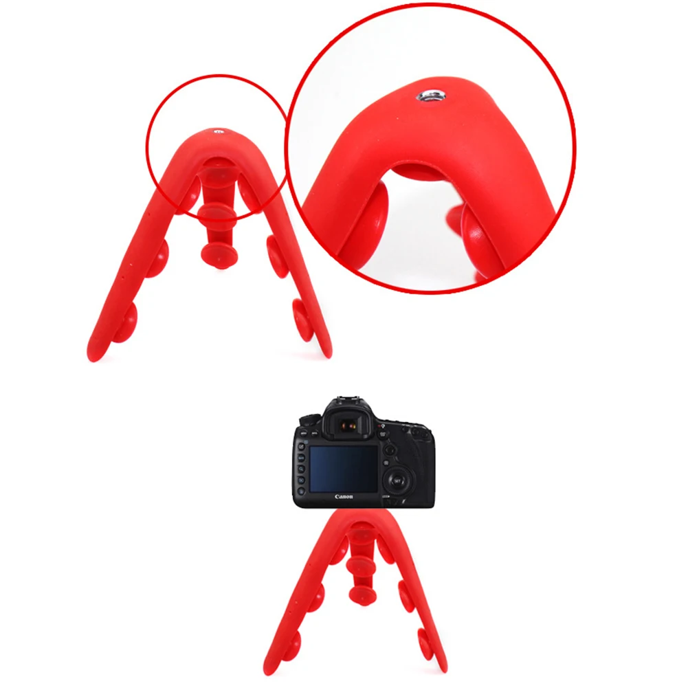 Осьминог штатив присоска держатель телефона для iPhone X XS samsung цифровой камеры GoPro SLR DV гибкий мини Силиконовый кронштейн Стенд