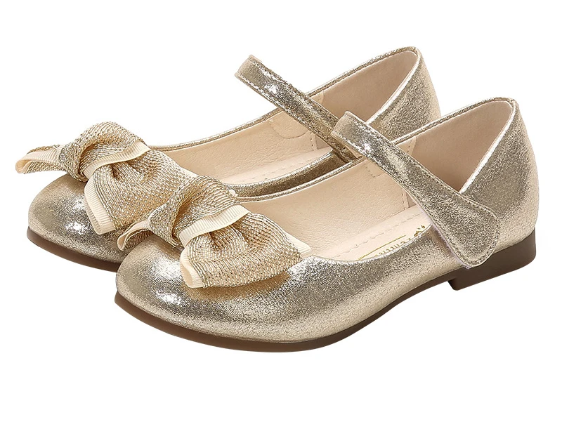 Sapatas da Mola das Crianças Qualidade da Moda Sapatos com Arco Rosa de Ouro Iyeal Crianças Lantejoulas Meninas Princesa Único Cores Opcional 18 Da Moda Crianças Lantejoulas Meninas Princesa Único