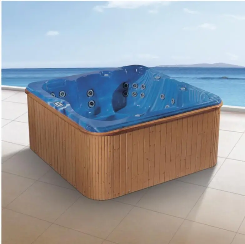 2100X2100X950mm 5 People Swimming Pool Whirlpool Bathtub Acrylic Hydromassage Surfing Multi-people SPA NS2023A 3