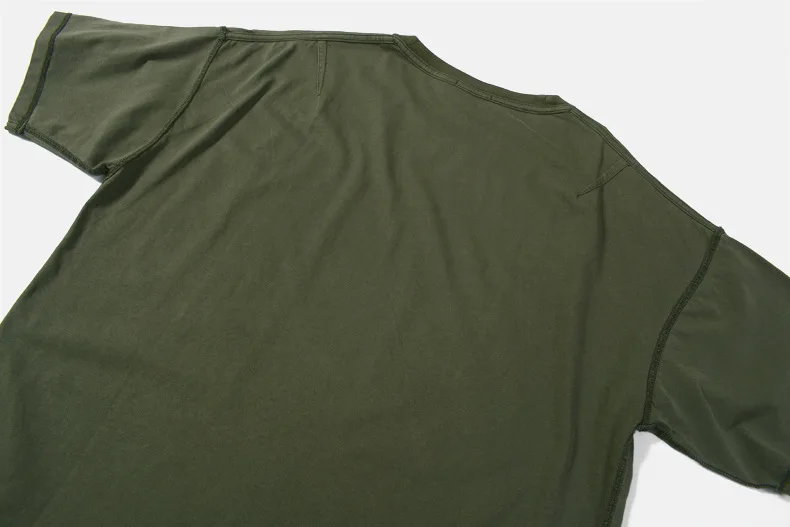 Уличная одежда, негабаритная футболка, однотонная мужская летняя свободная футболка в стиле хип-хоп, хлопковая Футболка в стиле Канье Уэст, винтажная
