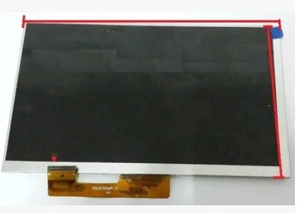 

Compatible 7 inch flat-panel LCD SQ070CPTHD-FPC-30PMP shows the inner screen 163*97 30P bend