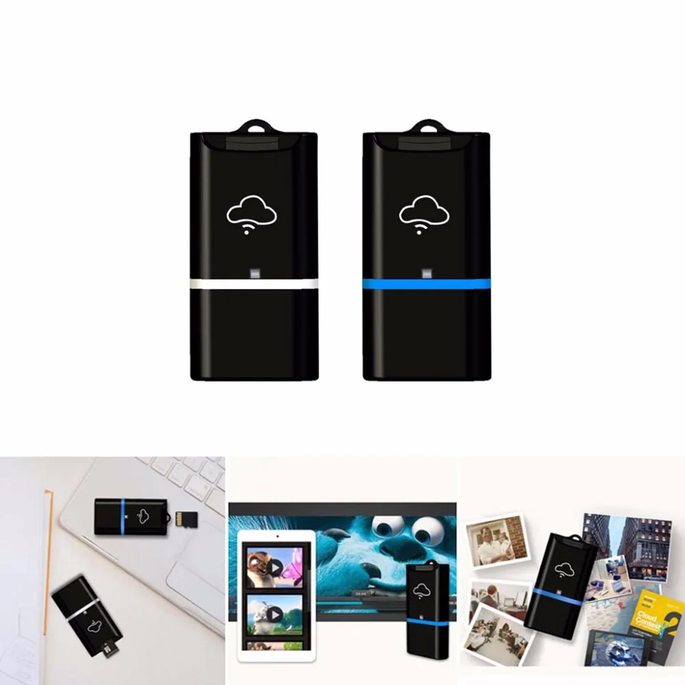 SD Reader USB Wireless WiFi Storage Flash Driver TF Micro SD Card