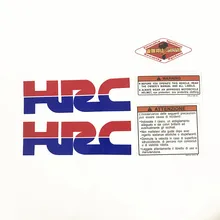 

free 8*3cm high quality Warning motorcycle helmet car sticker fit for hrc logo CBR300R/CB300F/FA CBR 600 F2,F3,F4,F4i VFR750