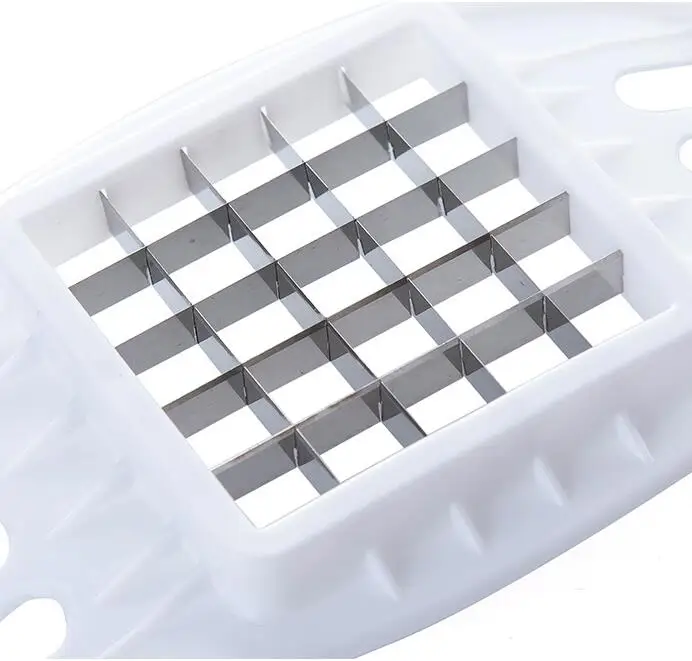 1Pcs Potato Chips Cutter Stainless Steel Vegetable Square Slicer Cutting Device Cut Fries Kitchen Tool French Fry Cutters Fruit