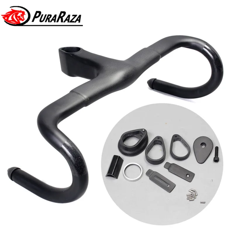 2017 New Full Carbon Fiber Road Bike Handlebars Bikes Integrated One Piece Handlebar CARBON BICYCLE HANDLE