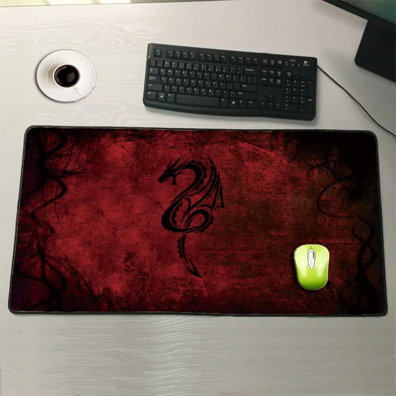 

Congsipad Red Dragon 600x300/700x300/800x300/900x400mm Locking Edge Mouse Pad Large Computer Keyboard Mat Table Gaming Mousepad