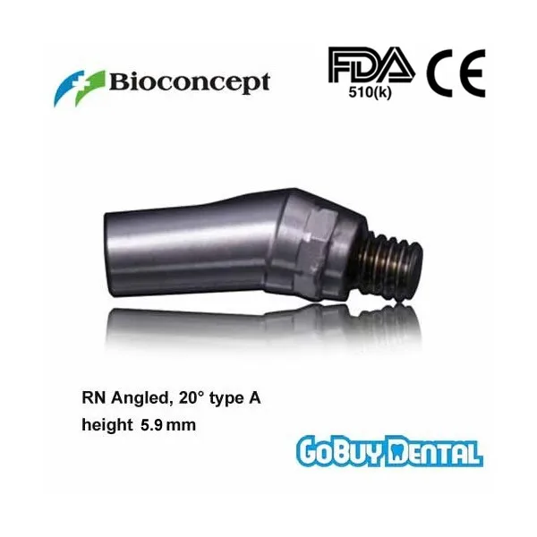 Straumann Compatible RN Angled Abutment, 20 type A, height 5.7mm, Short Regular Neck Straumann Compatible RN Angled Abutment, 20 type A, height 5.7mm, Short Regular Neck
