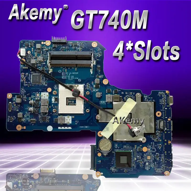 

Akemy GT740M 2GB 4*Slots K95VB Motherboard QCL90 LA-8223P REV:1.0 For R900V A95V K95V K95VJ K95VM Laptop Mianboard Motherboard
