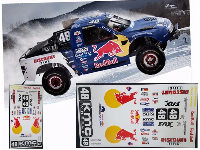 1/10 RC Car 40x20cm Decal for 1/10 Redbull UDR Short Course Truck only