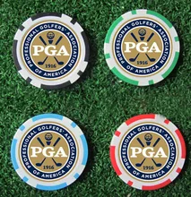 best seller ABS plastic material 40mm dia 11.5g golf poker chip ball marker 