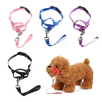 

Adjustable Anti-Bite No Pull Pet Dog Nylon Head Collar Halter Dog Muzzle Strap Stop Pulling Halter Training Nose Reigns Kindly
