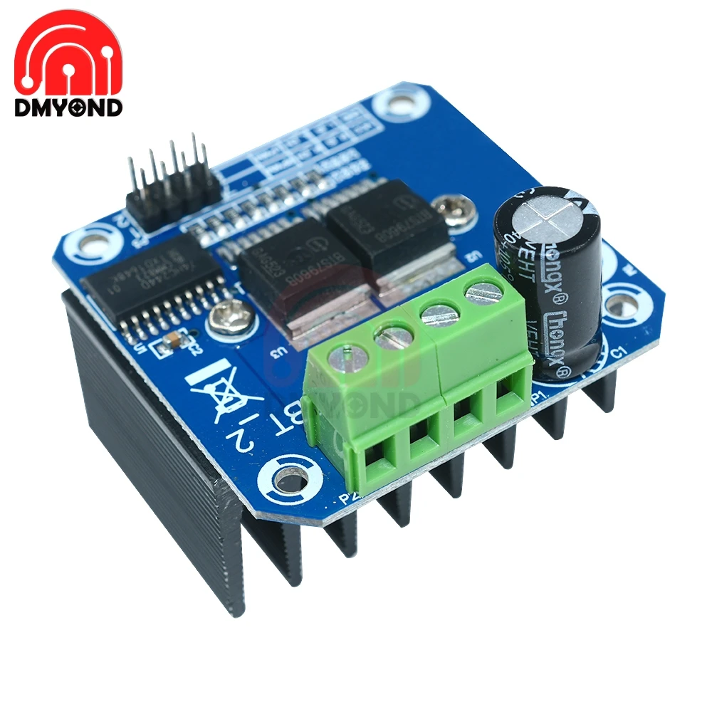 Двойной BTS7960 B BTS7960B DC 43A шагового двигателя привода Модуль драйвера h мост ШИМ