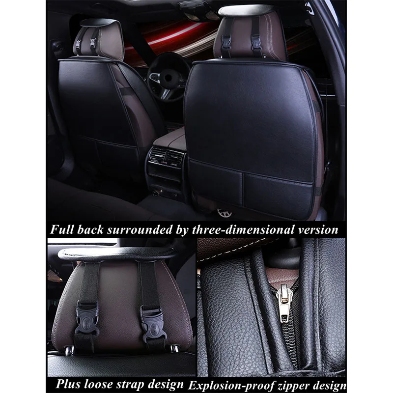 Передняя+ задняя крышка сиденья автомобиля набор для Renault Duster Latitude Clio Sandero Koleos Kadjar Logan Talisman Espace Kangoo Laguna Fluence