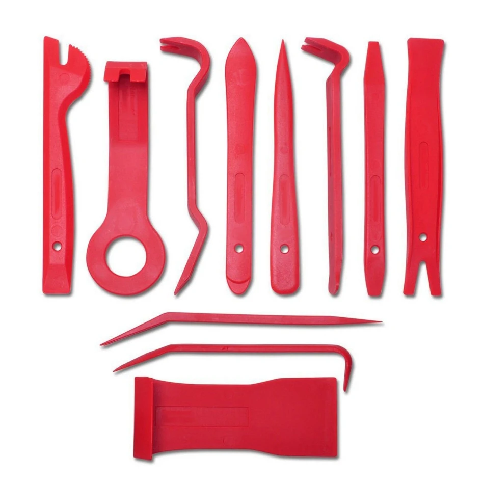 

11Pcs/Set Removal Pry Tool Nylon Bag Car Interior Auto Door Dash Trim Stereo Pry Tool Clip Panel Radio Audio Installer Repair