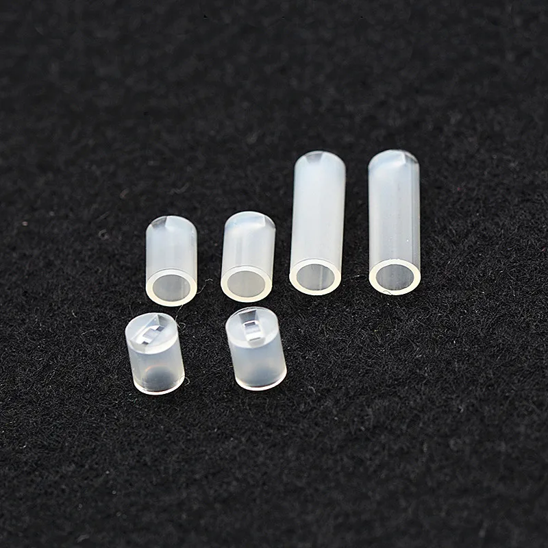50 Pcs Nylon Cylinder LED Spacer Holder Support 5mm x 8mm Clear