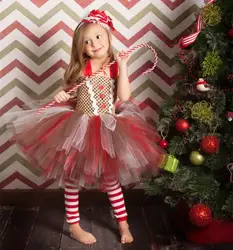 Новое рождественское платье-пачка с цветами для девочек, Пастельное Радужное платье принцессы для девочек на день рождения, Детский костюм