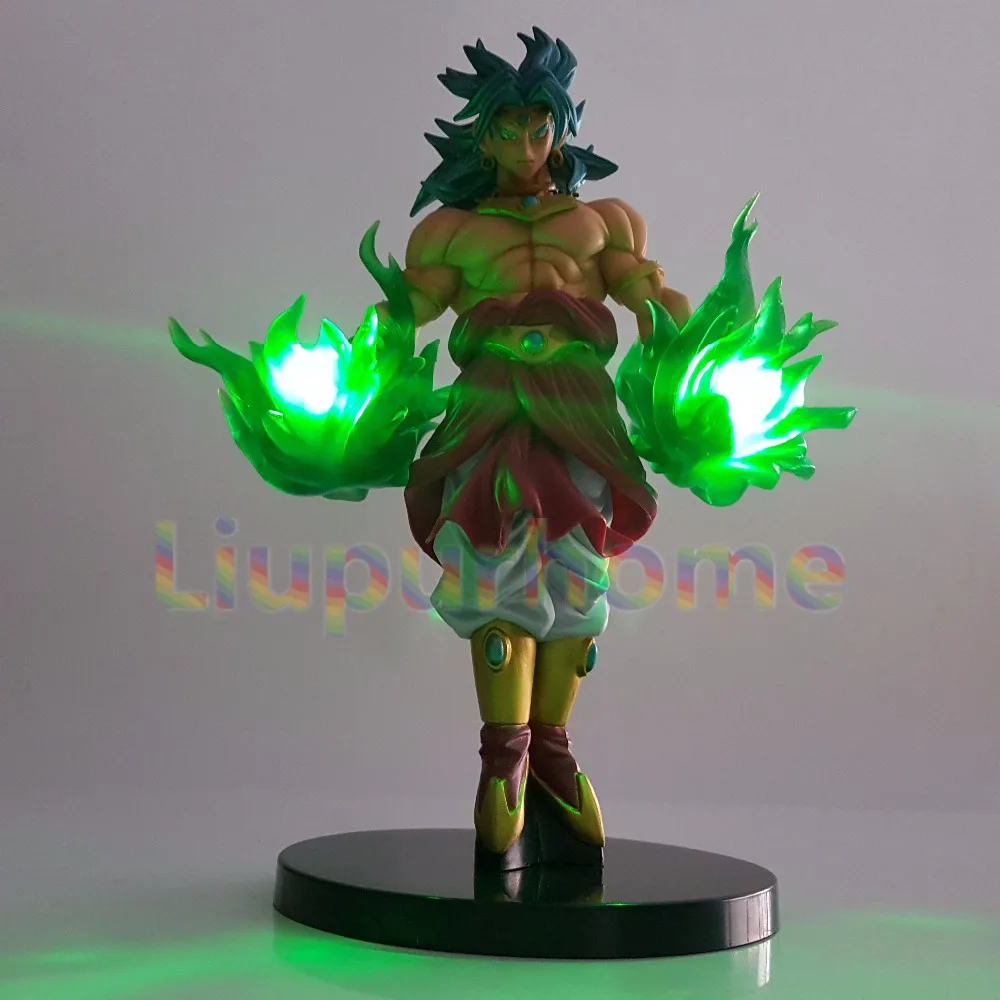 Dragon Ball Broly Green power светодиодное освещение игрушки аниме Dragon Ball Супер Broly Светодиодные ночные светильники Настольная лампа Esferas Del Dragon