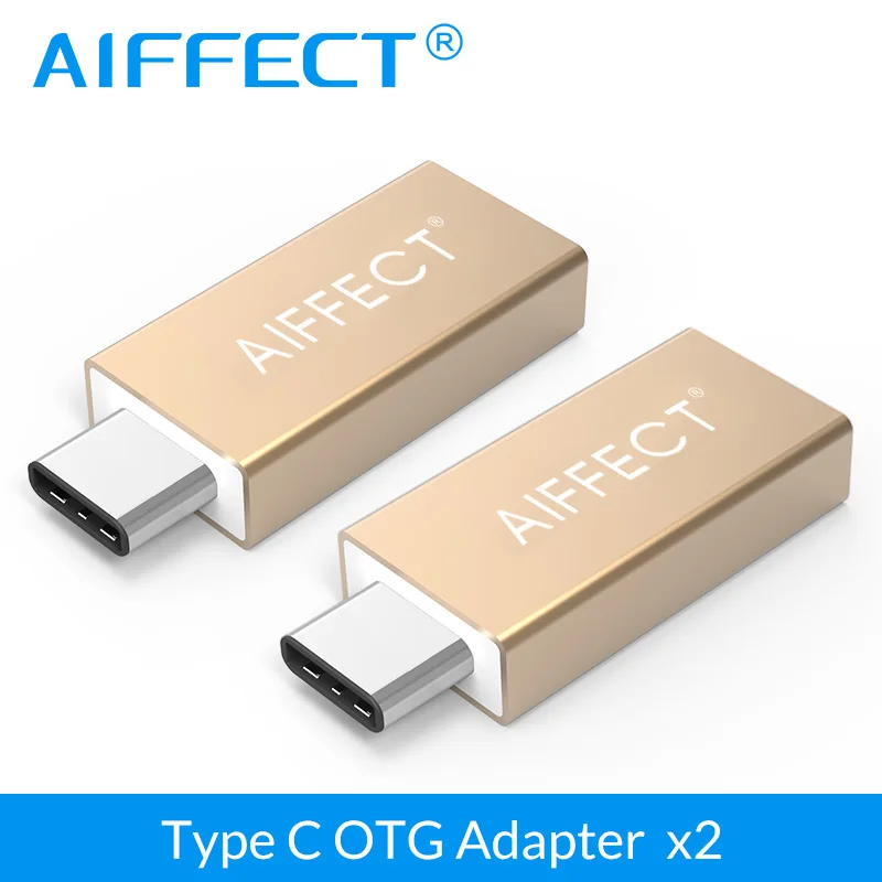 

AIFFECT 3 Pieces Type C Male to USB 3.0 Type A Female Adapter OTG Converter for Apple MacBook 12", Chromebook Pixel,and More