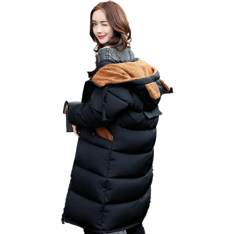winter jacket women Winter female models thick padded hooded cute women