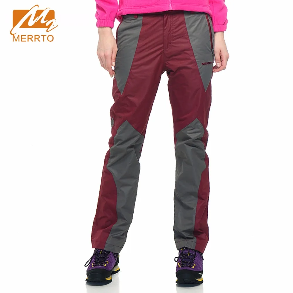 

2019 Merrto Womens Hiking Pants Breathable Thermal Outdoor Sports Shoes Fleece Purple Yellow Red For Women Free Shipping MT19136