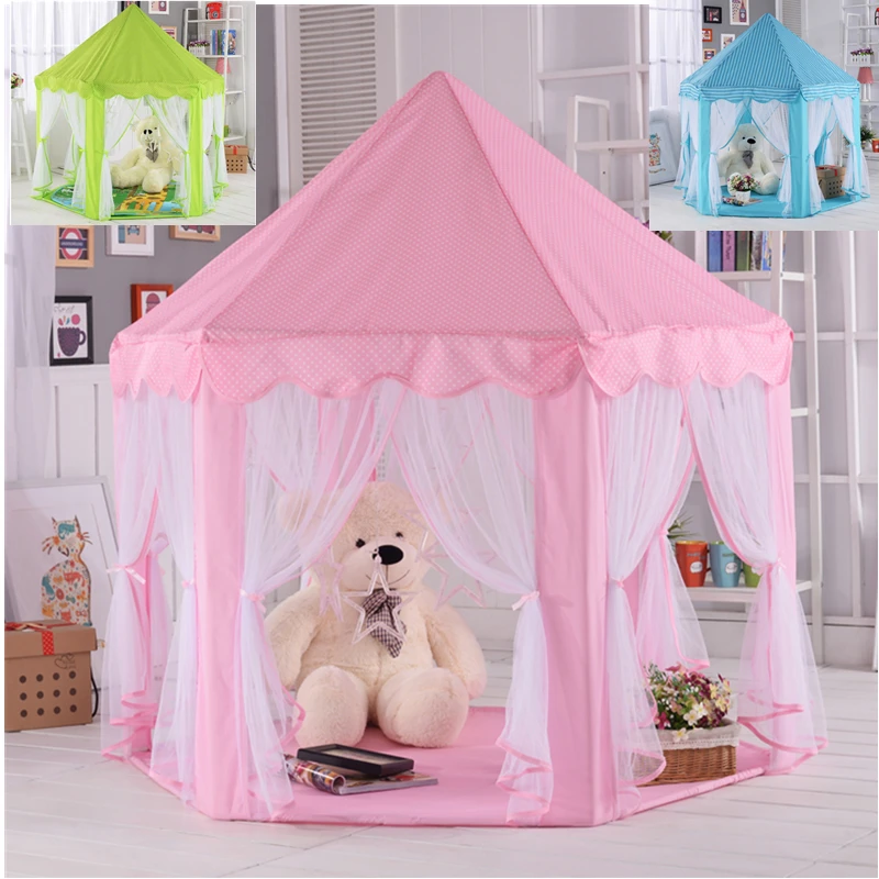 New upgrades Six Korean Angle Princess Castle Gauze Tent House Girl