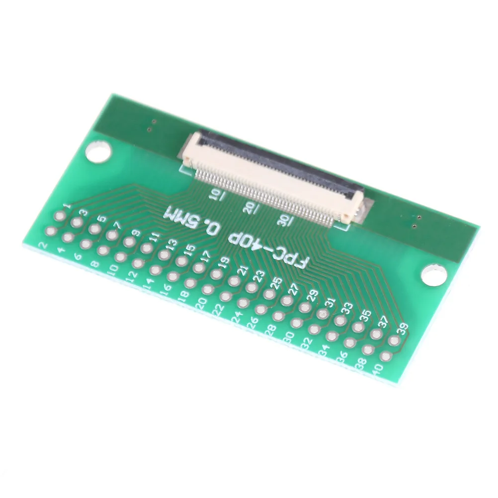 

1pcs Double Side 0.5mm FFC FPC To 40P DIP 2.54mm PCB Converter Board Adapter Socket Plate PCB Board Connector