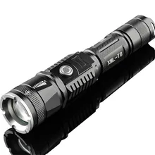 Rechargeable Waterproof High Quality Zoom XML Cree T6 Aluminium Alloy Flashlight Zoom Torch Able As Charge Treasure With 18650