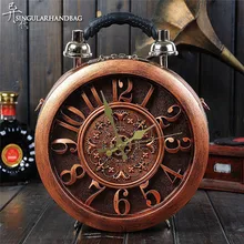 The New Creative Alarm Clock Pack Craft Watch Bag Handbag Shoulder Bag Fashion Women’s Handbags Dropship