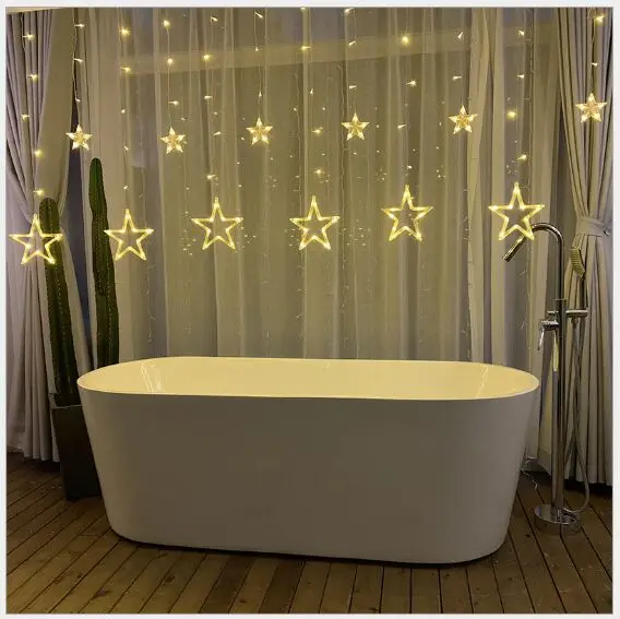 Battery USB Style 2.5M Led Star String Lights Christmas Wedding Home Party Birthday Decoration Fairy Curtain Lamp | Лампы и освещение