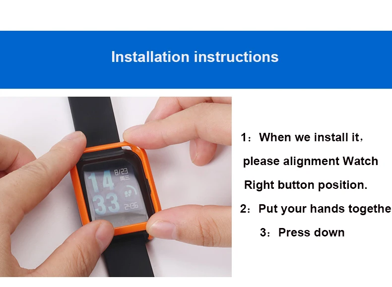 Чехол SIKAI для Xiaomi Amazfit Bip, цветной сменный жесткий чехол, защитный чехол для Midong Amazfit Bip Smart Watch Pace