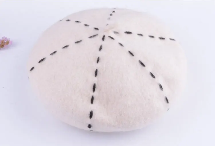 beret women winter french red black wool beret hat women french hat female beret women beret hats women winter  (1)