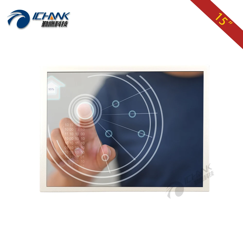 

ZB120TC-591GD/12.1" inch 800x600 HDMI Gray White Metal Shell Drive-free Multi-point Capacitive Touch Monitor LCD Screen Display