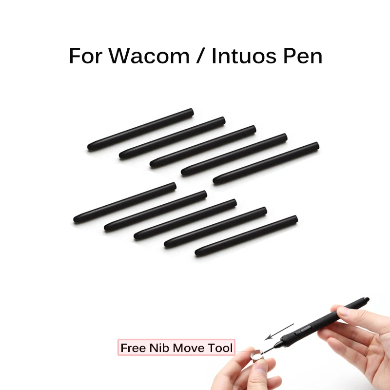 

20 / 30 / 40 Pcs Per lot For Wacom Digital Tablet Graphic Drawing Tablets Pen Standard Black Nibs Tips for Wacom Intuos Pen