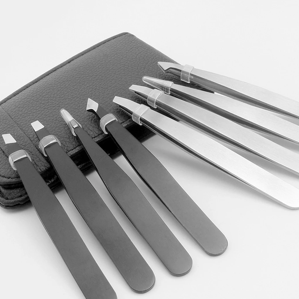 

4pcs/Set New Portable Stainless Steel Eyebrows Precision Tweezers Hair Removal Tweezer Beauty Makeup Tools