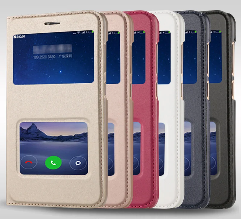 

For Xiaomi Redmi 4X 4 X Case 5.0 inch Luxury View Window Flip PU Leather Cover For Xiaomi Redmi 4X Leather Cases