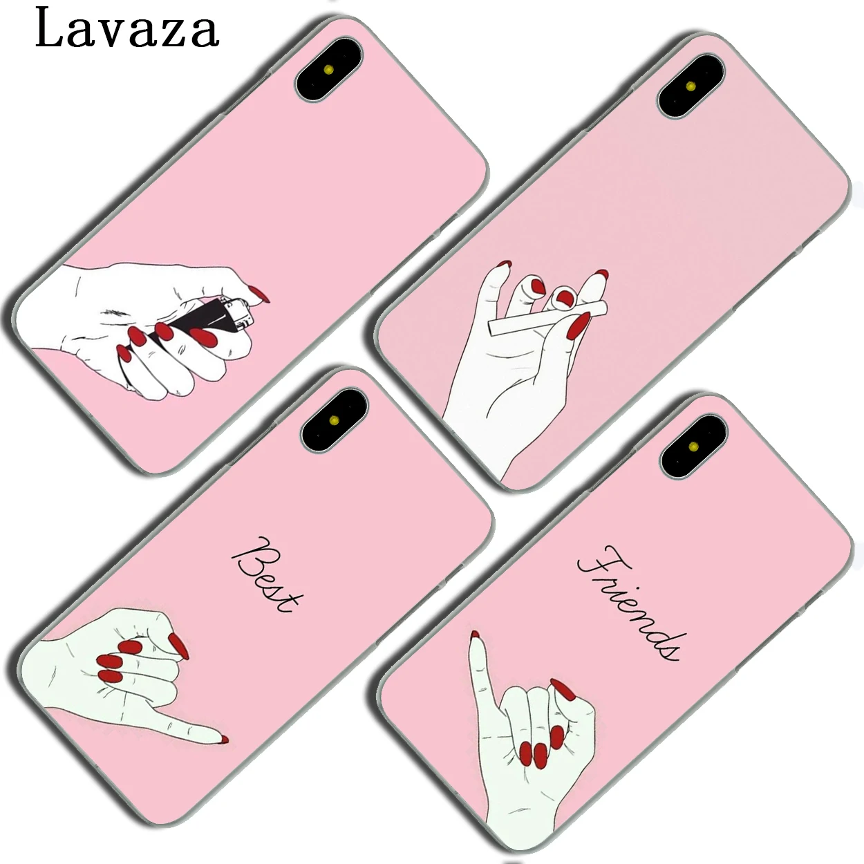 Жесткий чехол для телефона с надписью Best Friend Girlfriend Boyfriend iPhone XR X XS 11 Pro Max 10 7 8 6 6S 5 SE 4
