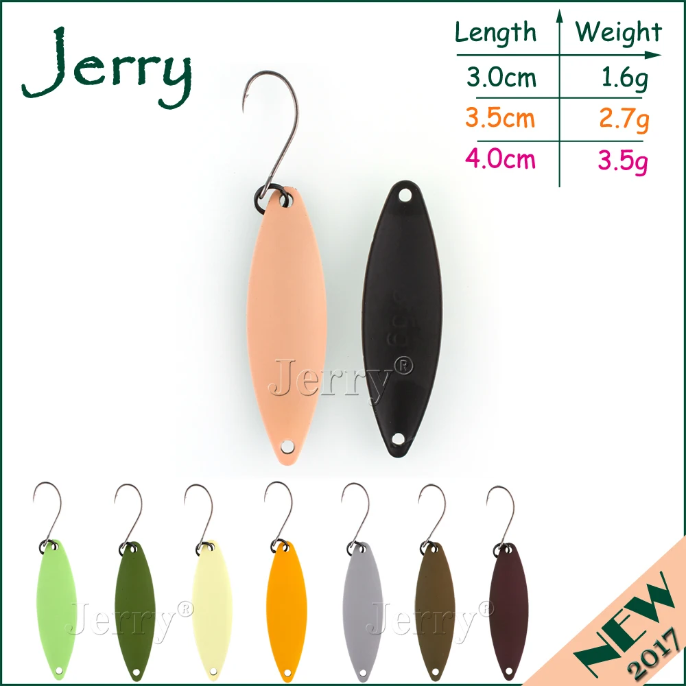 Jerry brass micro trout spoon ultralight fishing lures freshwater bait