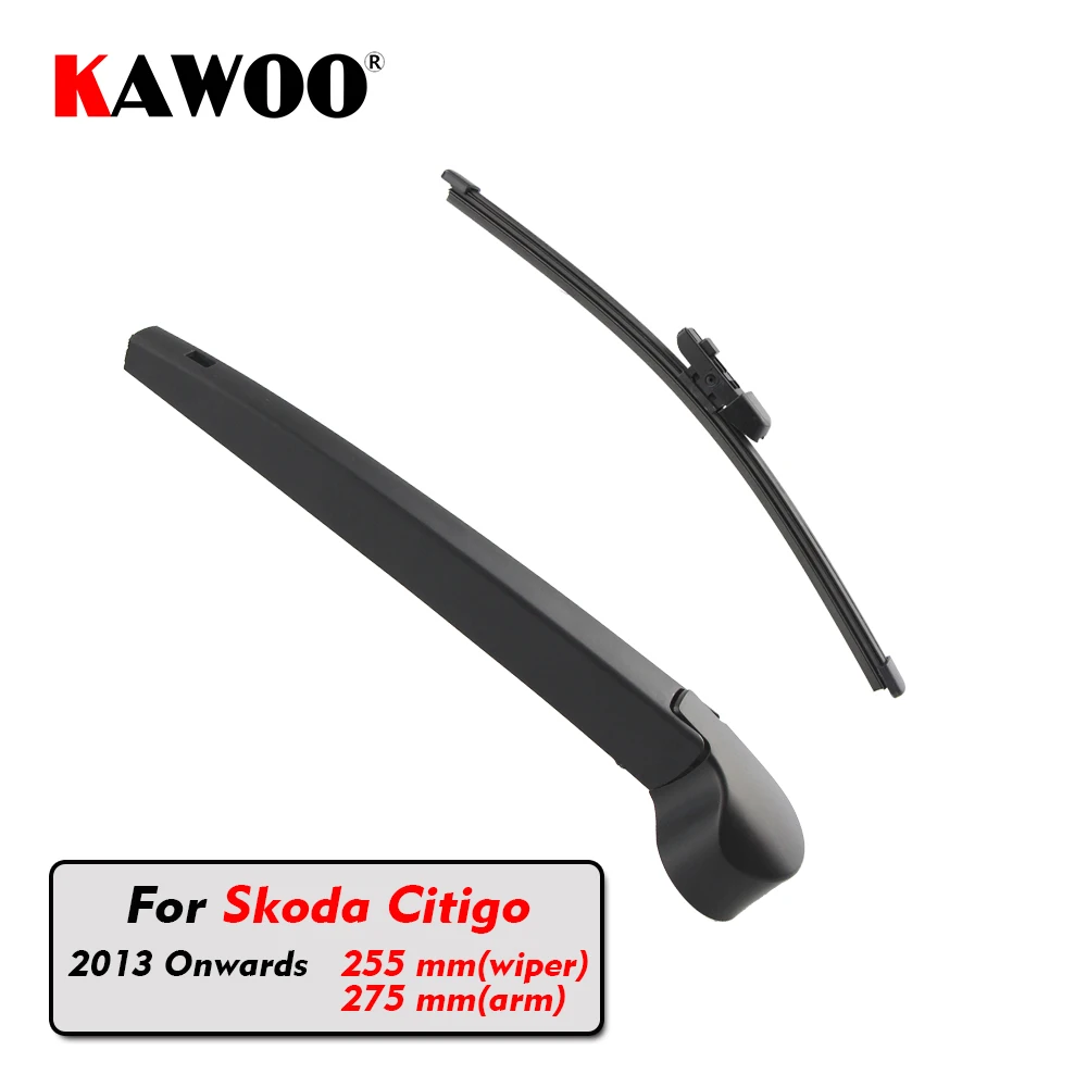 

KAWOO Car Rear Wiper Blade Blades Back Window Wipers Arm For Skoda Citigo Hatchback (2013 Onwards) 255mm Auto Windscreen Blade