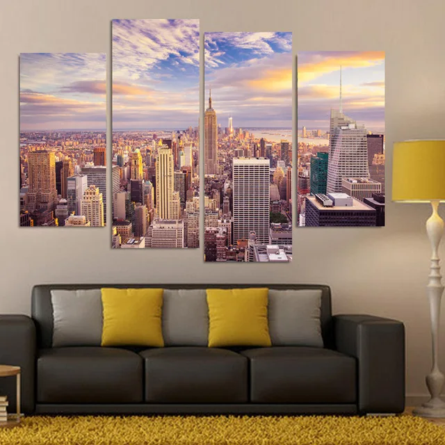 4-Pieces-New-York-City-Landscape-Wall-Picture-Home-Decoration-Unframed-Picture-Of-New-York-Modern.jpg_640x640