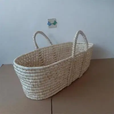 Corn woven baby crib bed basket baby sleeping basket bed newborn Baby Crib Protector For Newborns Baby Room Decoration