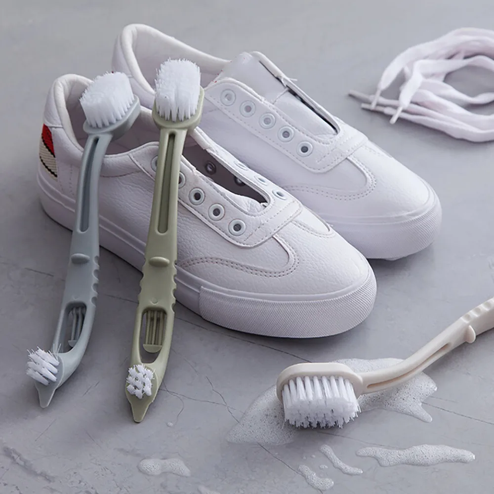 HAICAR щетка для обуви с двойной головкой, длинная пластиковая ручка, щетка для мытья обуви, чистящие щетки для мытья унитаза, чистящие инструменты, кроссовки для обуви