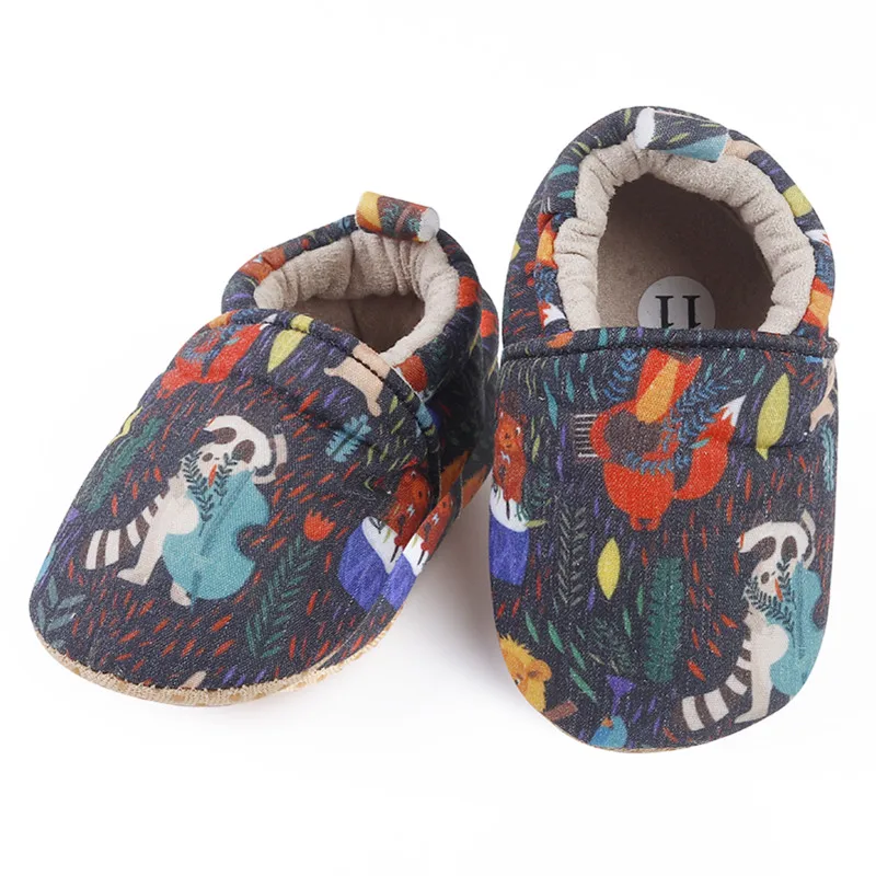 [Simfamily] Детская обувь для маленьких мальчиков и девочек; мягкая обувь для малышей; милая детская обувь с цветочным принтом для новорожденных; обувь для малышей - Color: 02