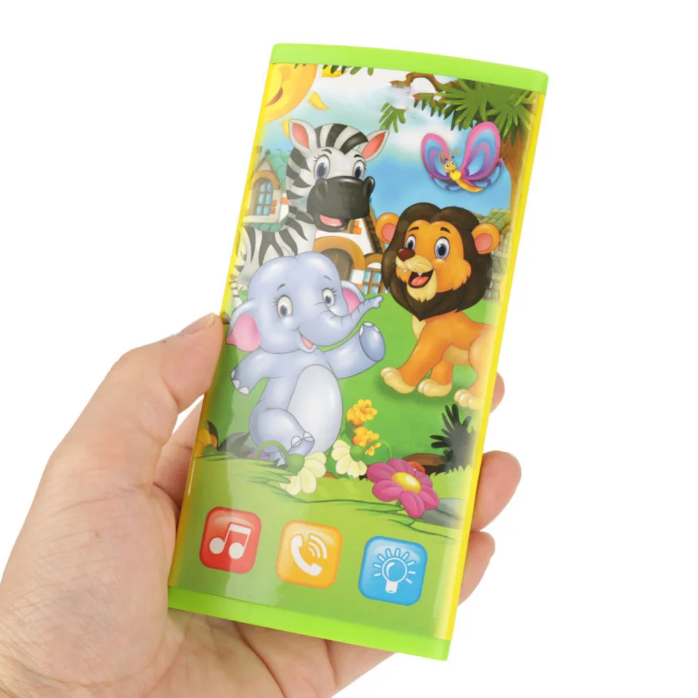 Детский телефон игрушки музыкальная многофункциональная игрушечный смартфон сенсорный экран двойной дисплей телефон игрушка Развивающие игрушки для детей
