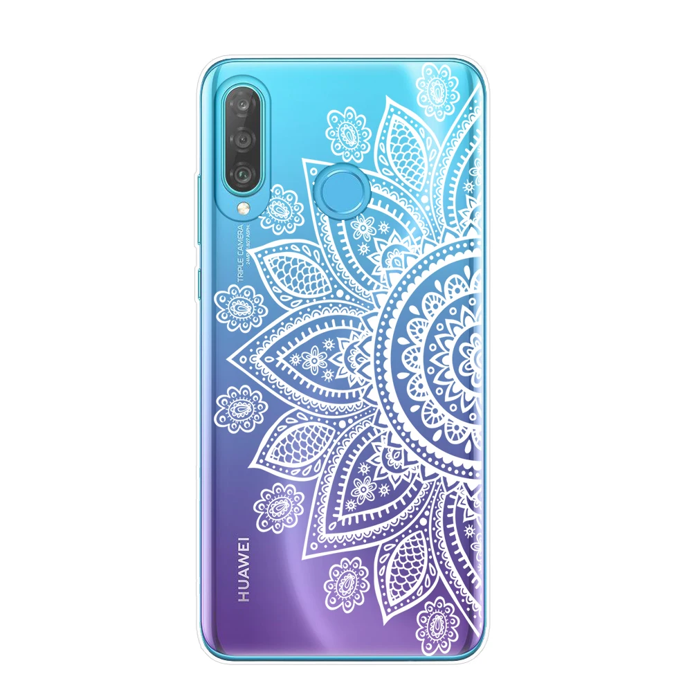 Чехол для телефона в стиле ретро Мандала с цветами Huawei P8 P9 Lite 2017 P10 P20 P30 Pro мягкий