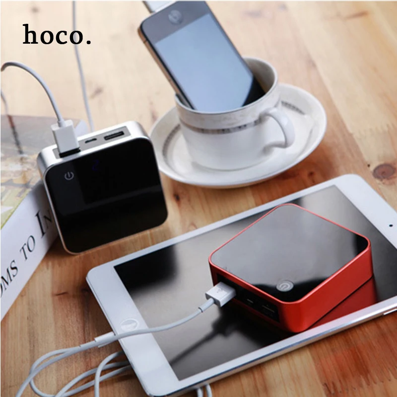imágenes para Hoco LCD disp mini metal Portable Power Bank Cargador 8000 Externa Batería + luz led + Pantalla Digital Dual USB para el teléfono imágenes para Hoco LCD disp mini metal Portable Power Bank Cargador 8000 Externa Batería + luz led + Pantalla Digital Dual USB para el teléfono