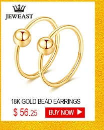 JLZB 24K Pure Gold Earring Real AU 999 Solid Gold Earrings Beautiful Gypsophila Upscale Classic Fine Jewelry Hot Sell New 2020