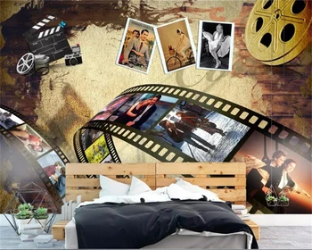 

beibehang wallpaper for the kitchen Vintage wallpaper nostalgic nordic bar KTV cafe wall background bedroom wall paper mural