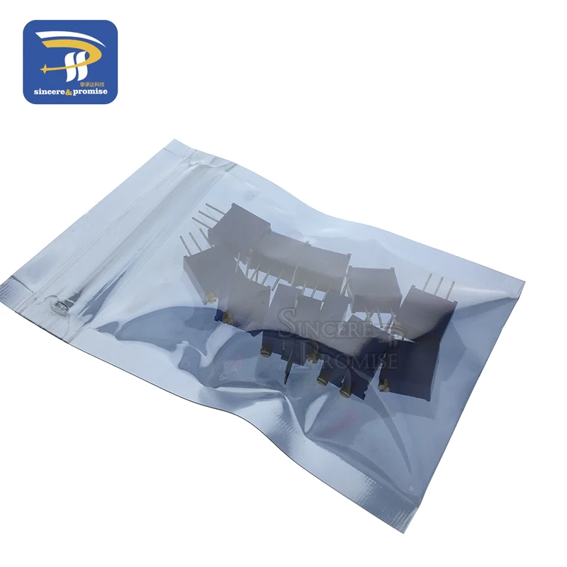 3296 potentiometer Kit High Precision 3296W Variable Resistor 100R-1M 200R 500R 1k 2k 5K 10K 20K 50K 100K 200k 500k 10PCS potentiometer kit